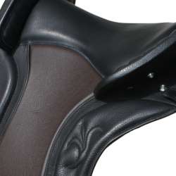 Ibero Barock - Sitzfläche schwarz, Sattelblatt mokka